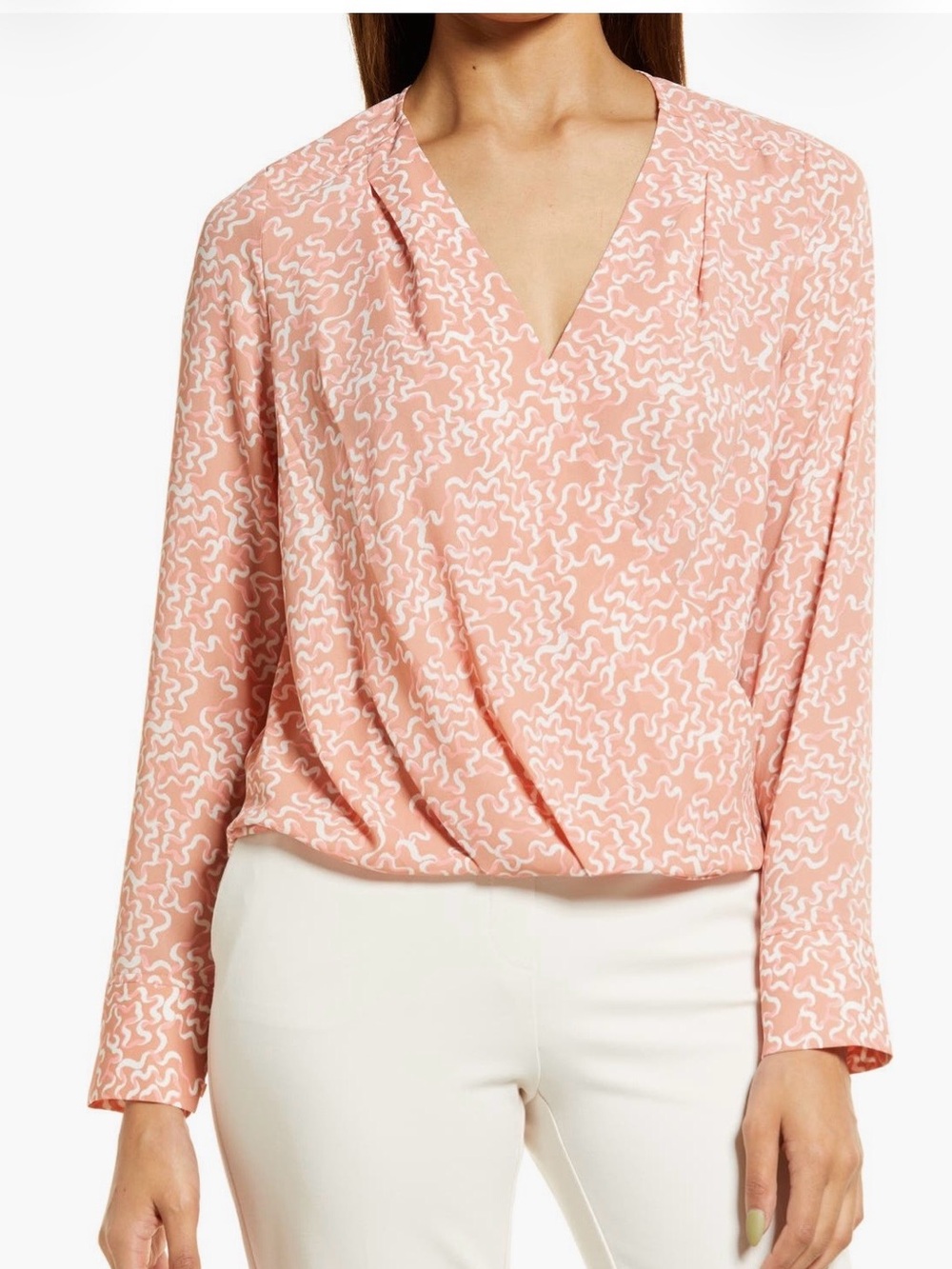 Halogen XS Cross Front Top Blouse
